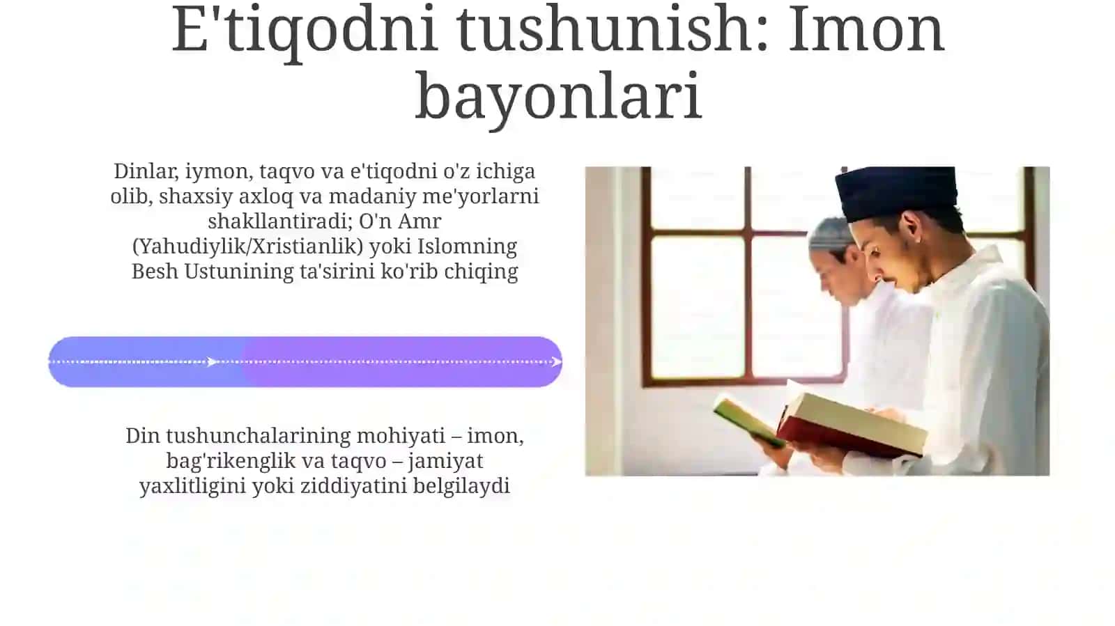 Taqvo va Din E'tiqodi Amaliyoti 4