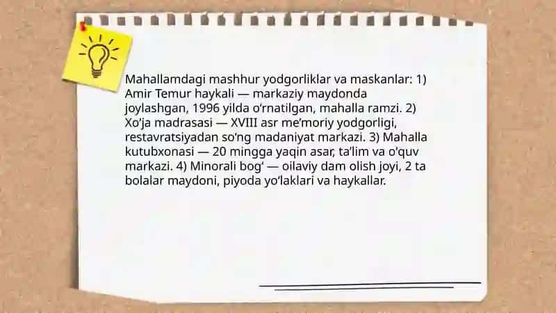 Mahallamning tarixi va qadimiy xotiralari 4