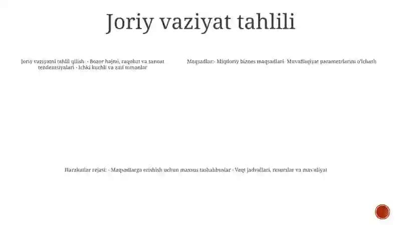 Tezlanishlar Rejasi 4