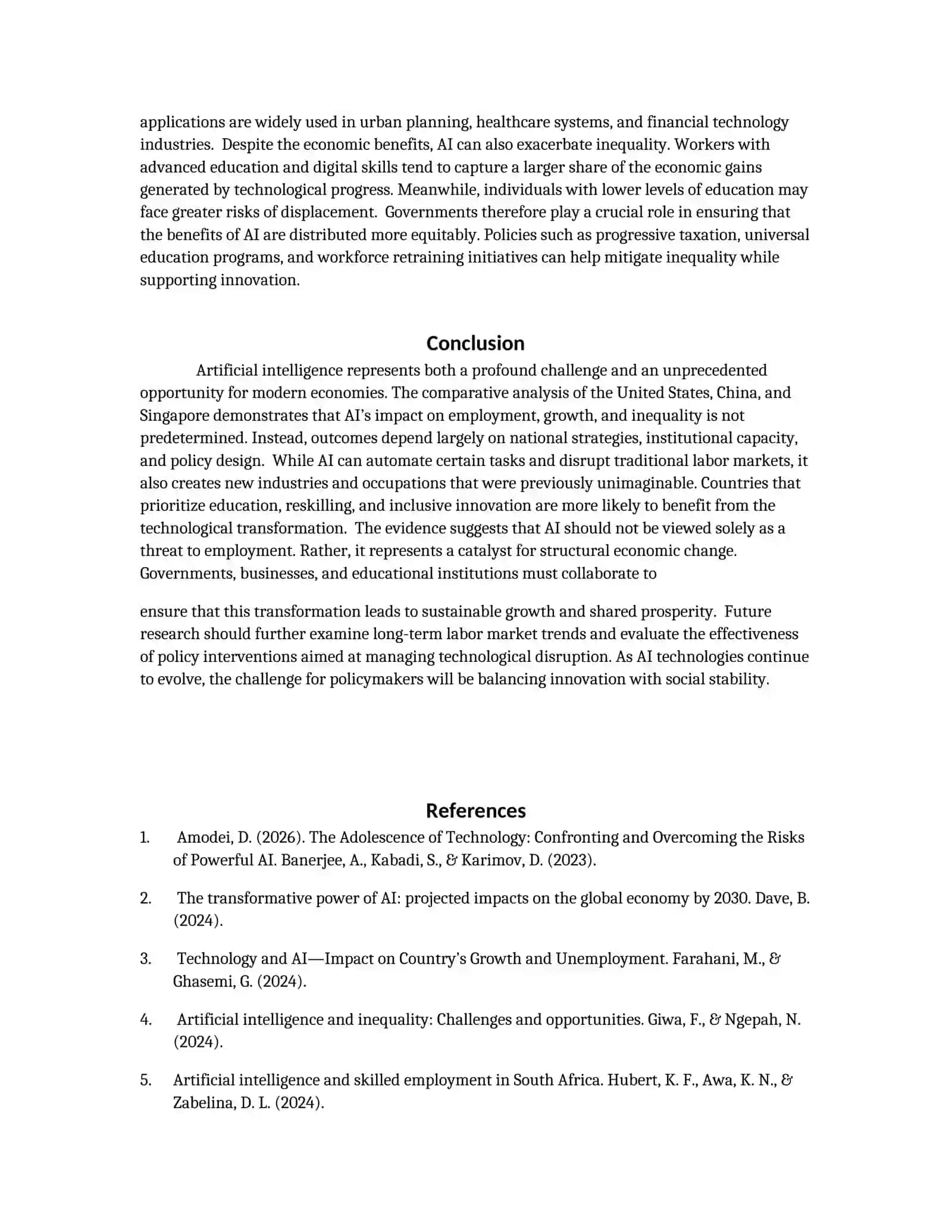 Artificial Intelligence at the Crossroads Between Labor Market Challenges and Transformative Economic Opportunities 4