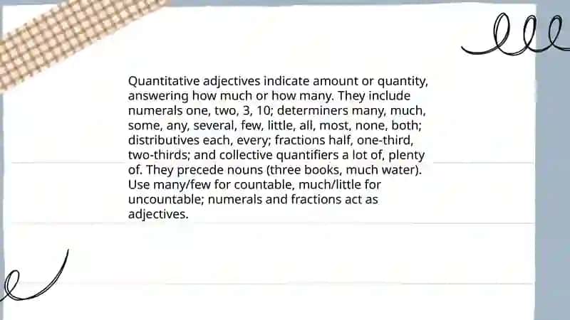 The classification of adjective 4