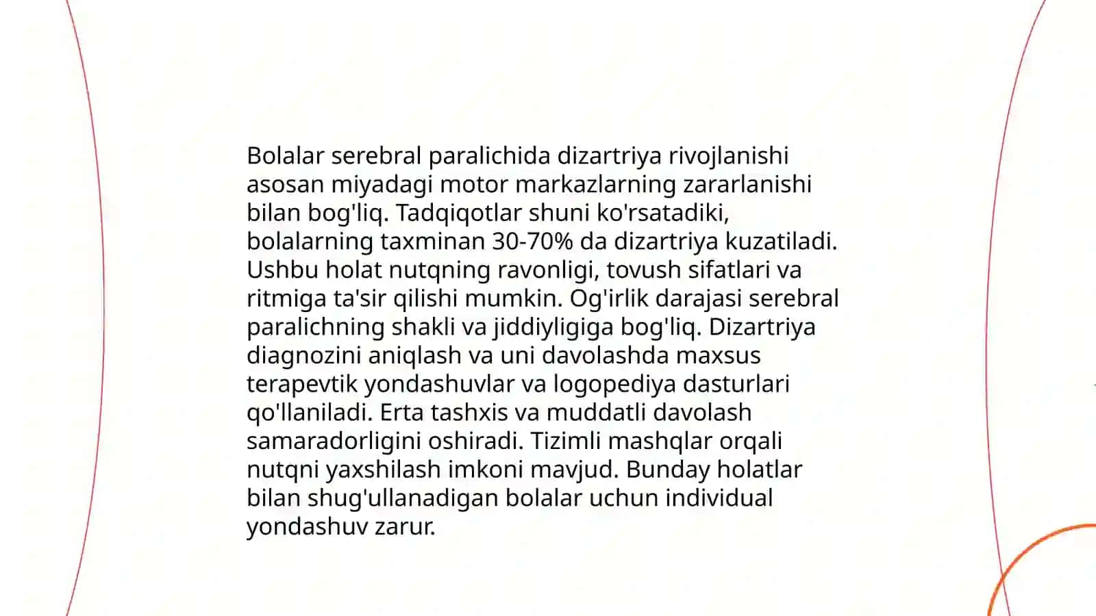 Dizartriya belgilari 4