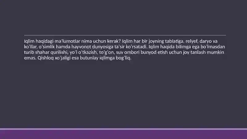 Iqlim va ob-havotushunchalari 4
