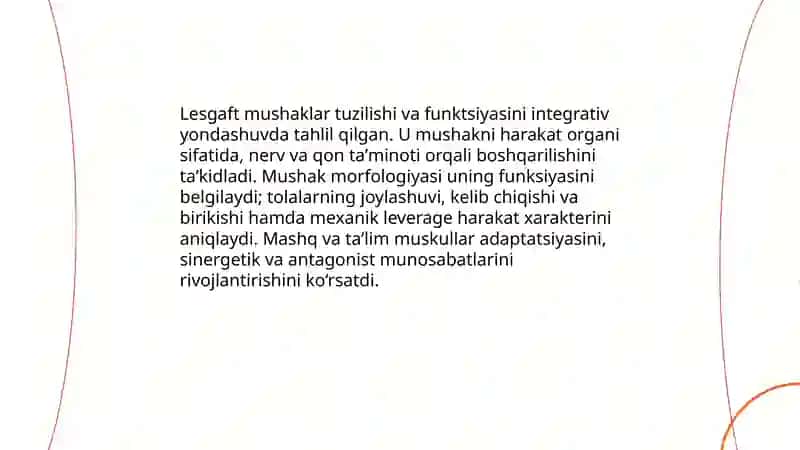 Lesgaft mushaklar to'g'risida ta'limoti 4