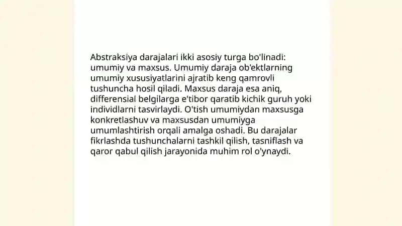 Abstraksiya tushunchasi 4