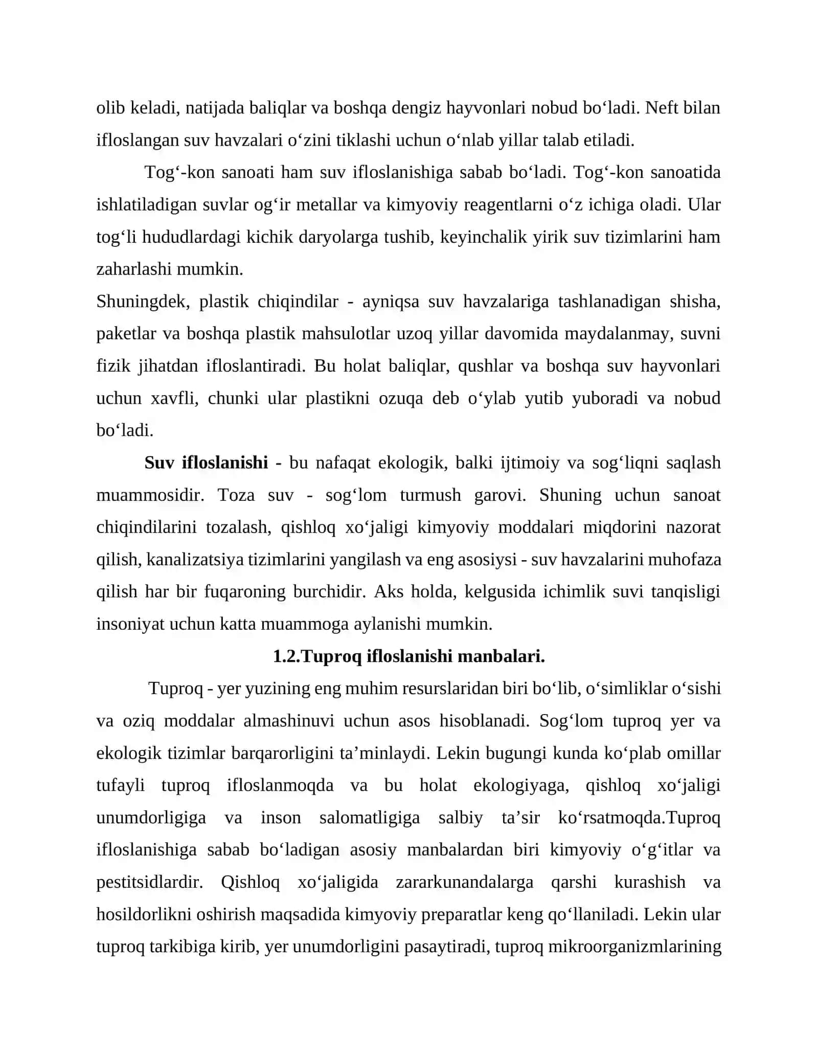 Tuproqning ifloslanish manbalari 4
