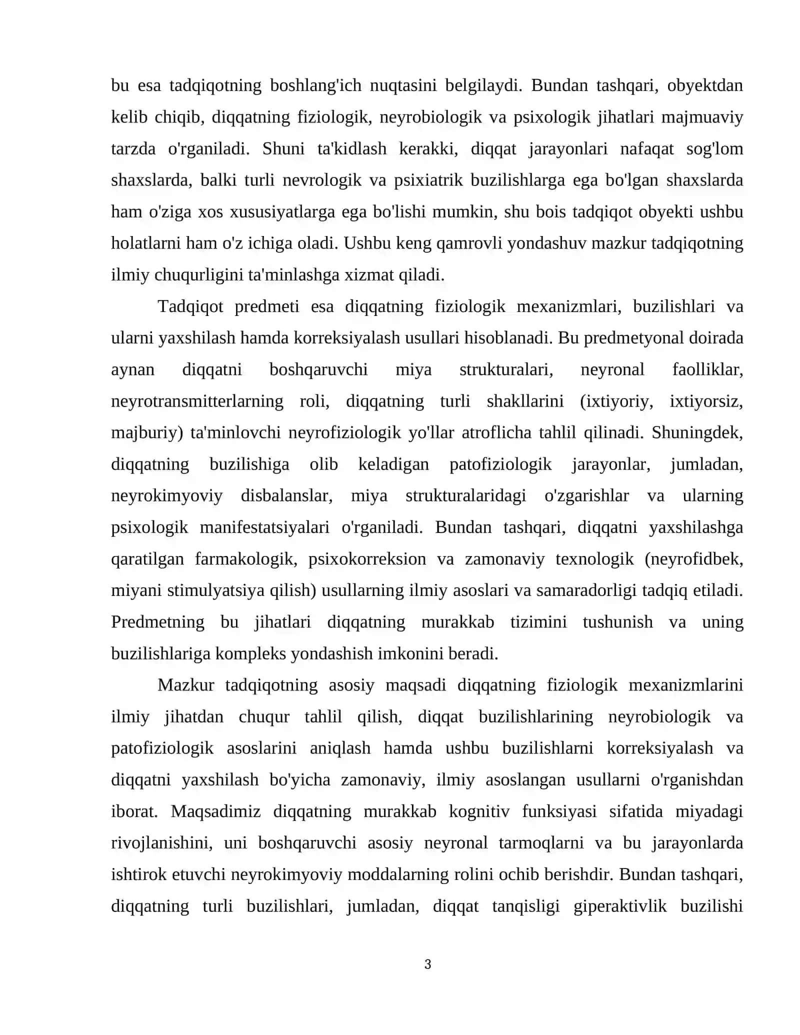 Diqqatning fiziologik mehanizmlari 4