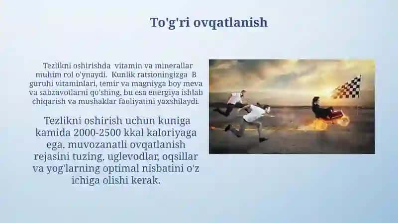 Tezkorlik qobiliyatini tarbiyalash 4