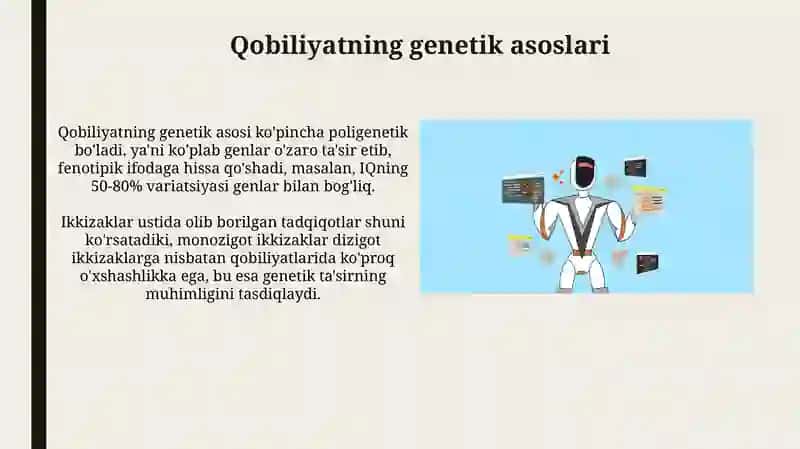 Qobiliyat va uni rivojlanishi 4