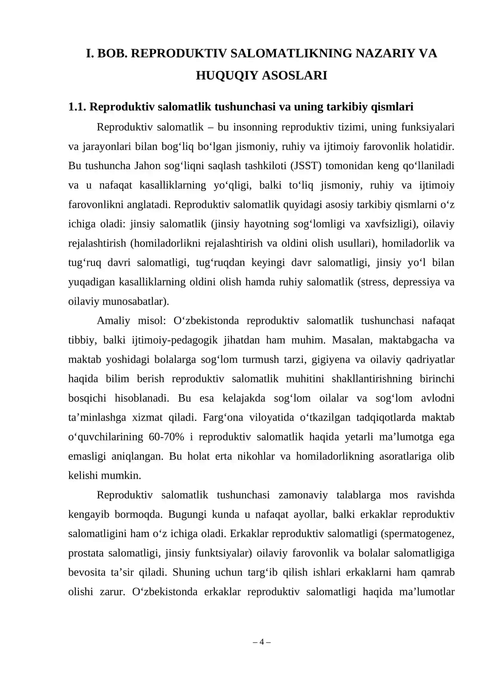Aholi o‘rtasida reproduktiv salomatlik muhitini targ‘ib qilish 4