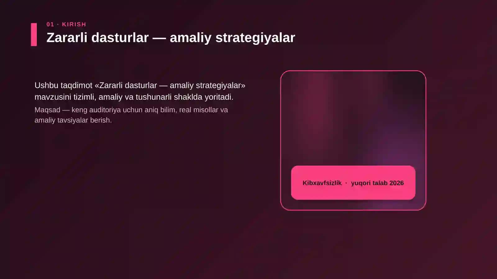 Zararli dasturlar — amaliy strategiyalar 4