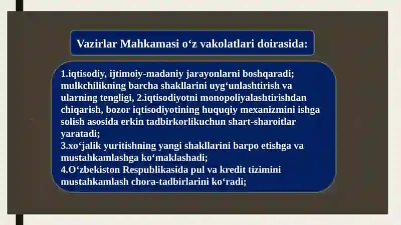 O‘zbekiston Respublikasi Vazirlar Mahkamasi 4