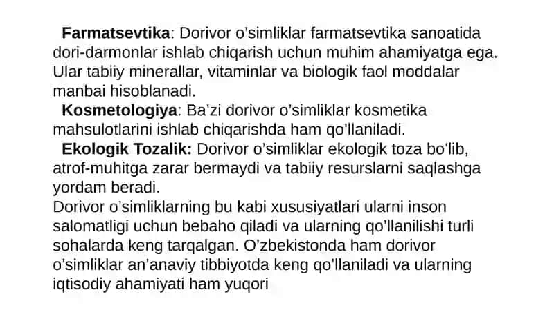 Dorivor oʼsimliklar 4
