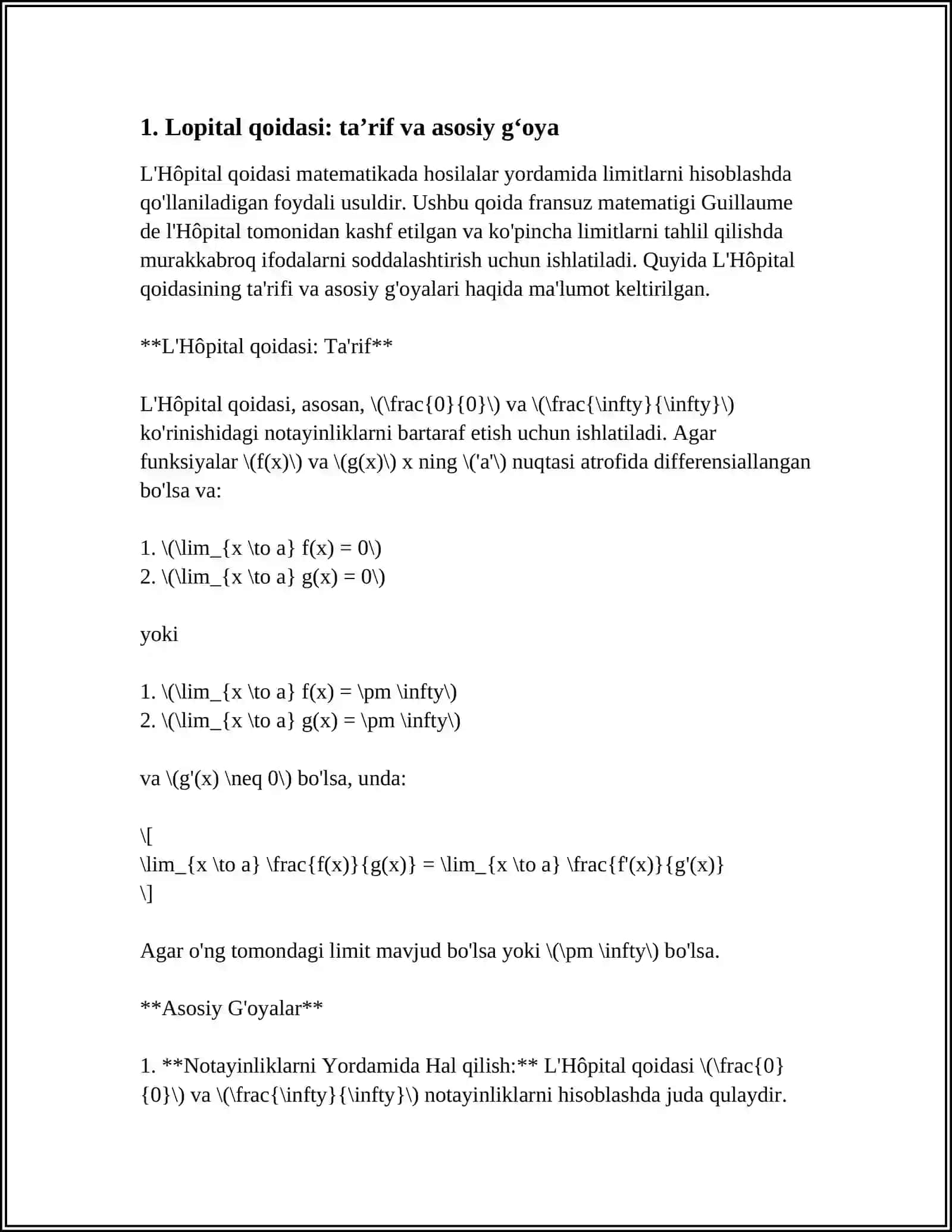 ANIQMASLIKLARNI OCHISHNING LOPITAL KOIDASI 4