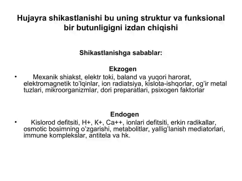 Hujayra Shikastlanishi 4