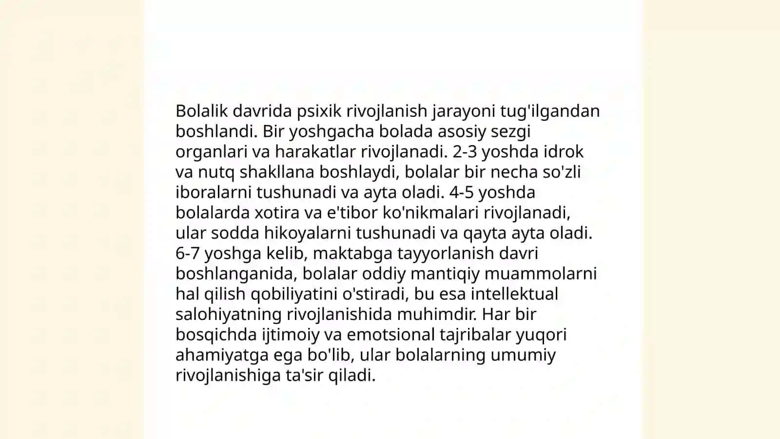 Shaxsning psixik rivojlanishi 4