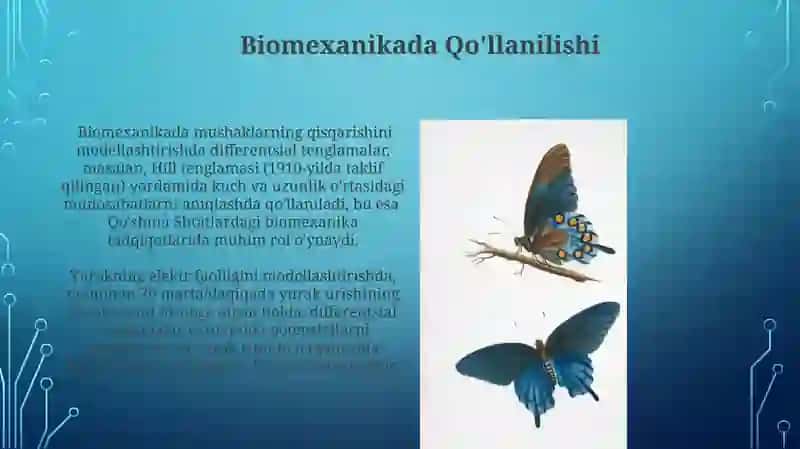 Differensial hisobning biologiyaga tadbiqlari 4