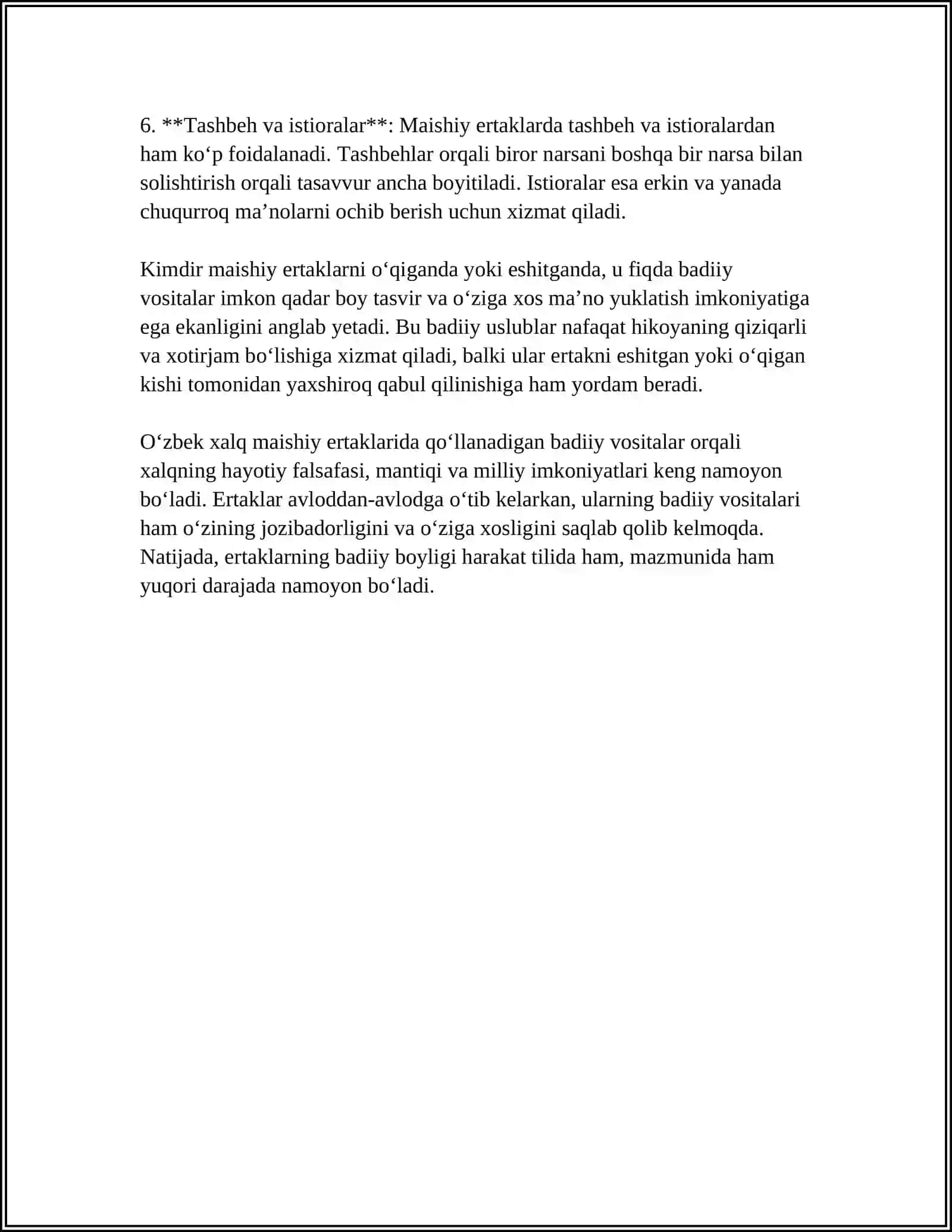 MAISHIY ERTAKLARDAN TAHLIL QILISH 4