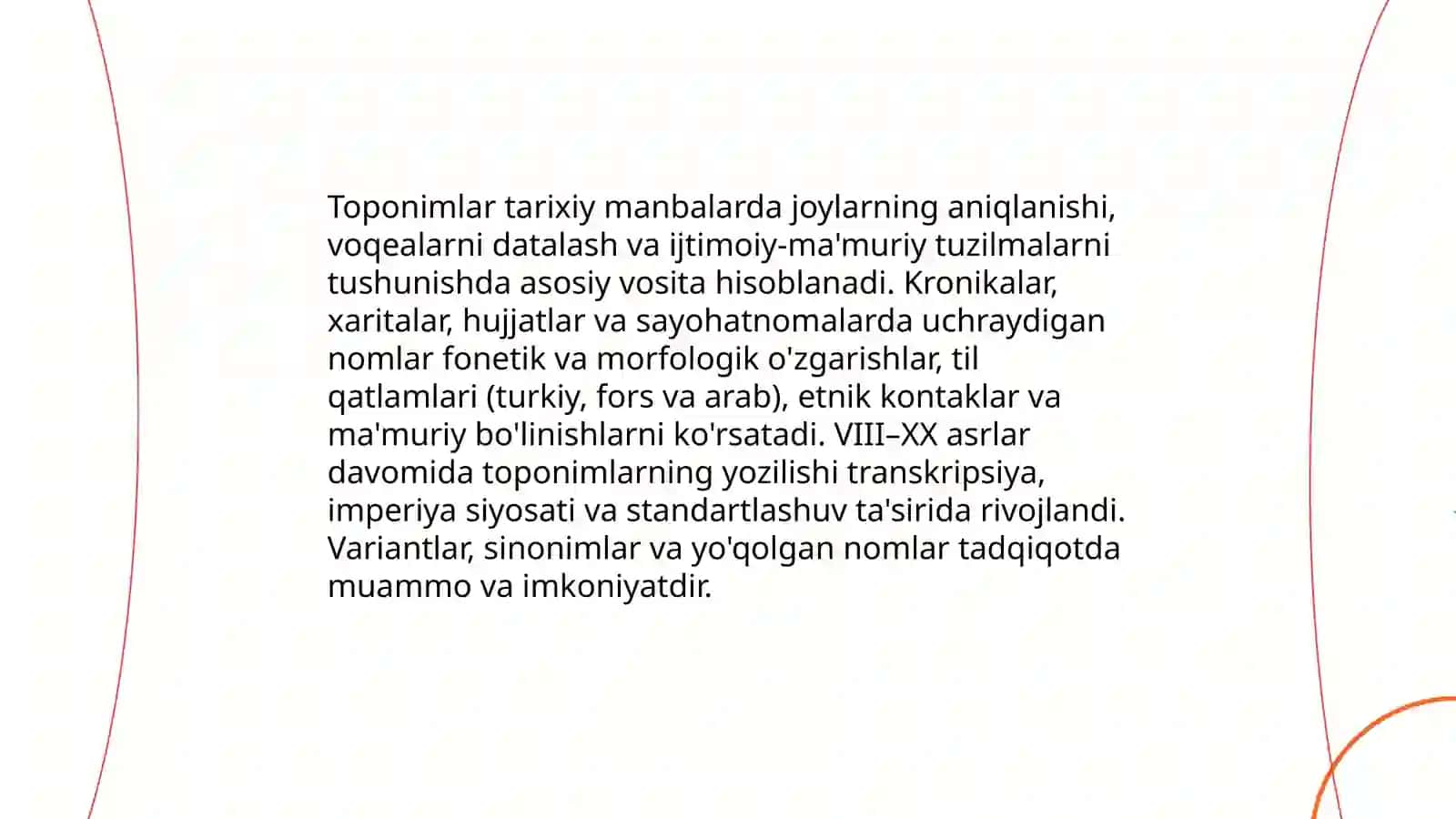 Tarixiy manbalarda onomastik birliklarning qo'llanilishi 4