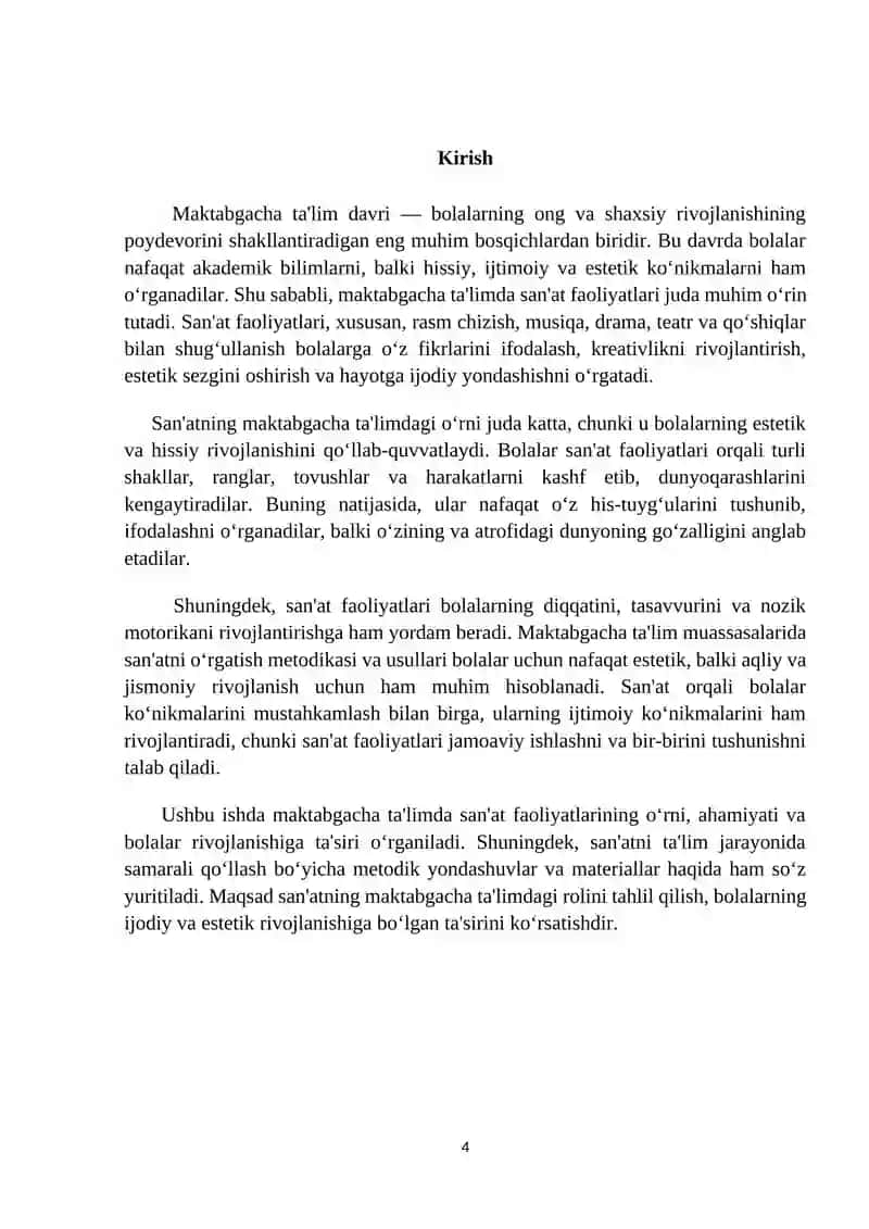 ‘’Doiradan nimalar  yasash  mumkin’’ (kichik  guruh) san’at markazi. 4