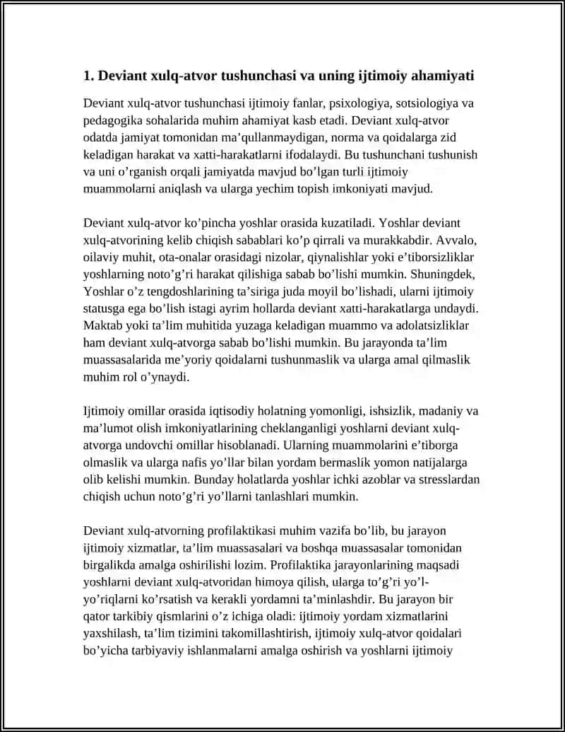DEVIANT XULQ ATVOR TUSHUNCHASI 4