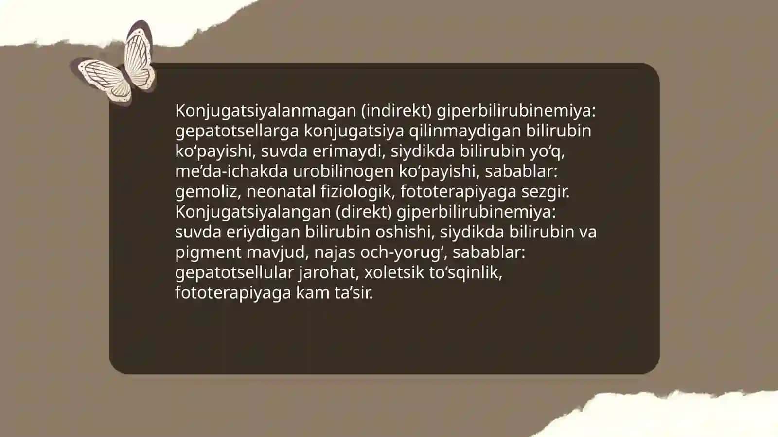 Giperbilirubiemiya va sariqlik turlari 4