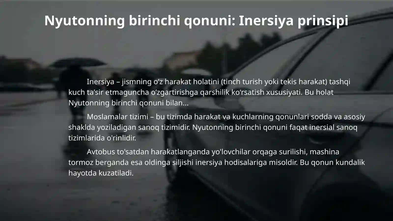 Nyuton qonunlari 4