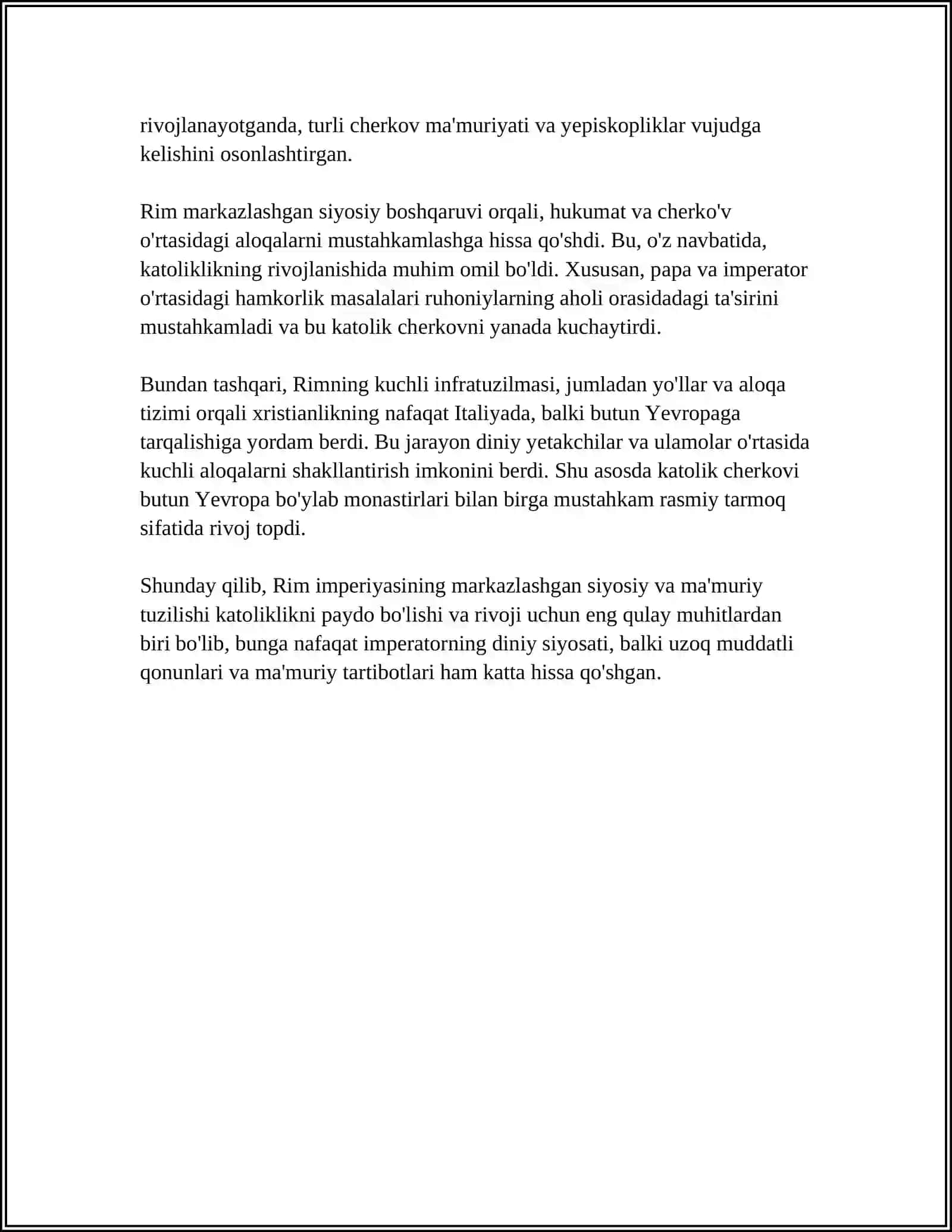 KATOLITSIZIMNING VUJUDGA KELISH SABABLARI 4