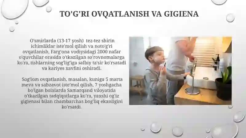 Bolalar va oʻsmirlar gigeyenasi 4