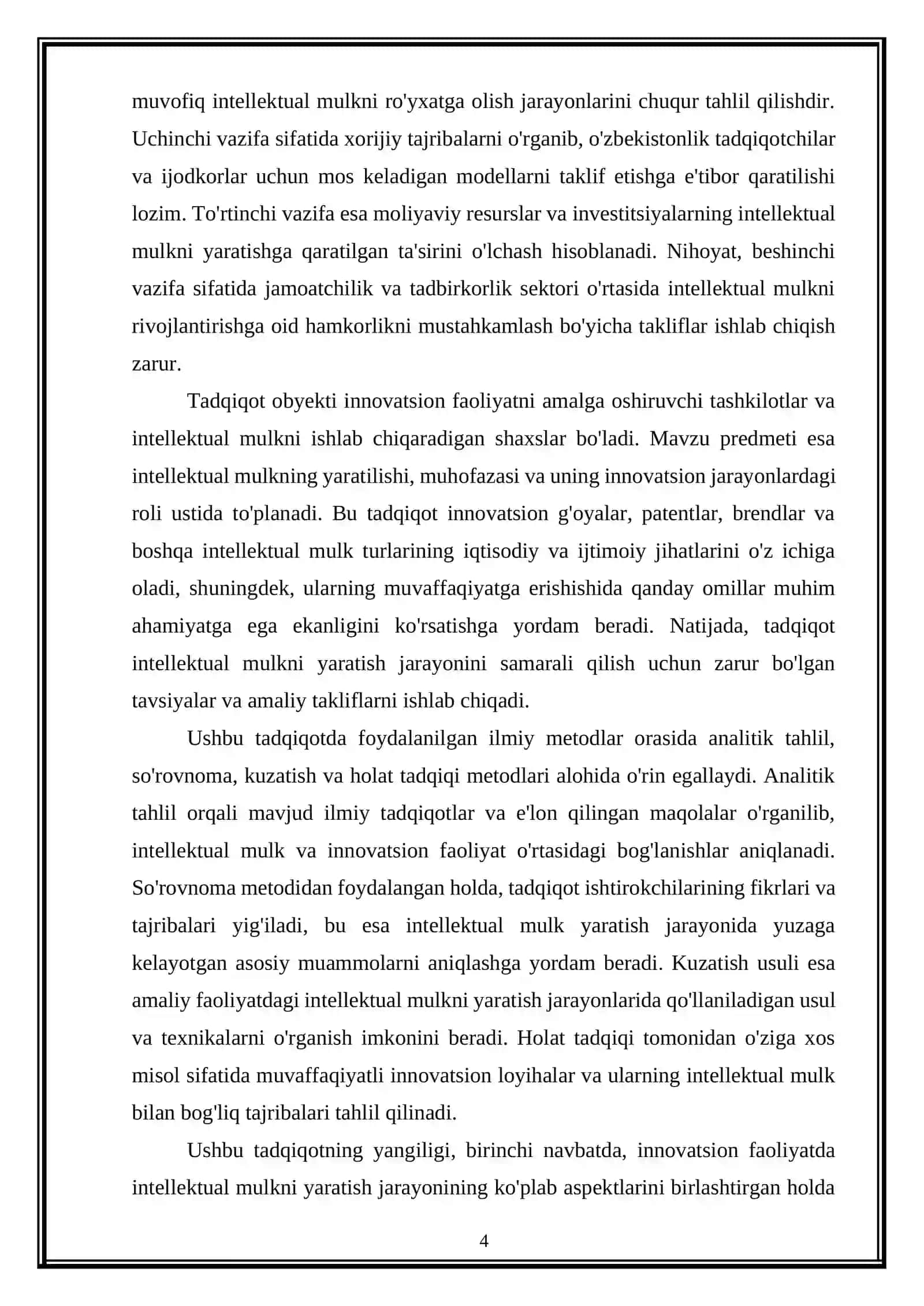 Innavatsion faoliyatda intellektual mulkni yaratish 4