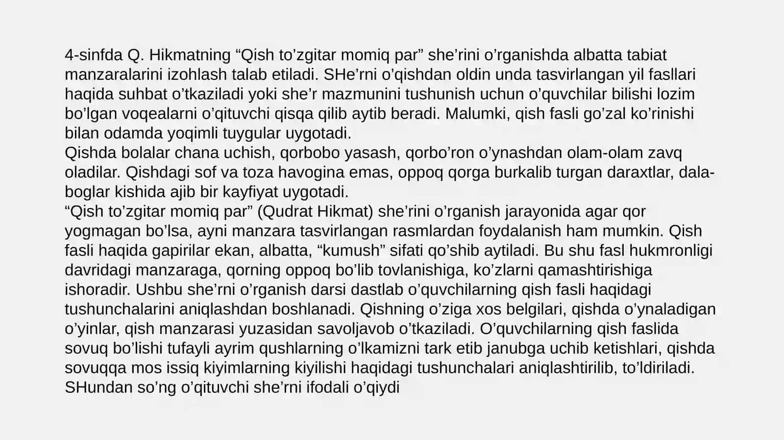 Sher va Masal matni tahlili 4