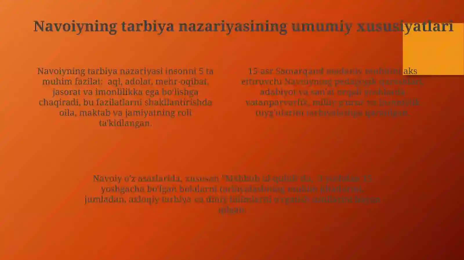 Alisher Navoiy pedagogik qarashlar 4