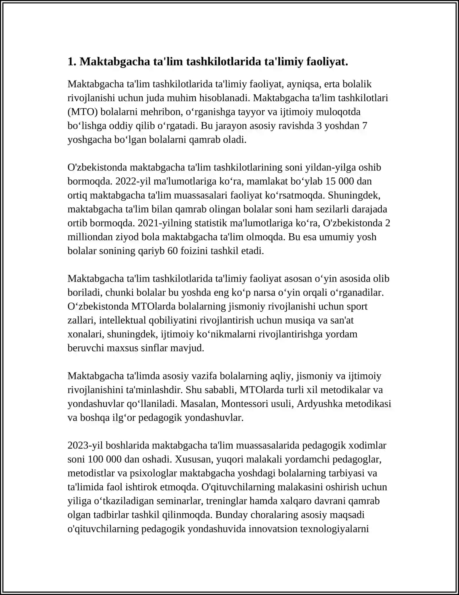 Maktabgacha ta'limdagi ta'limiy faoliyat 4