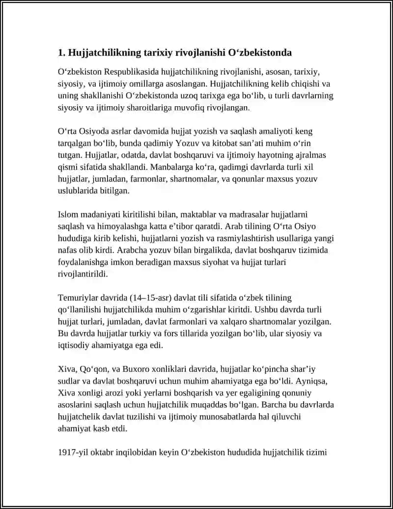 Hujatchilikning Tarixiy Rivojlanishi O‘zbekistonda 4