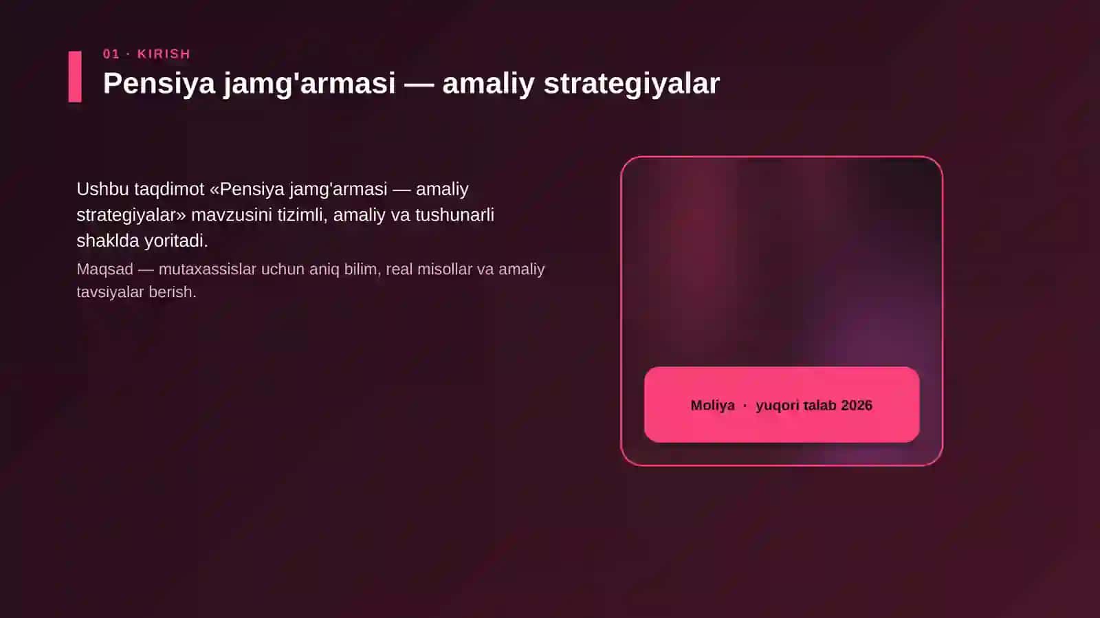 Pensiya jamg'armasi — amaliy strategiyalar 4