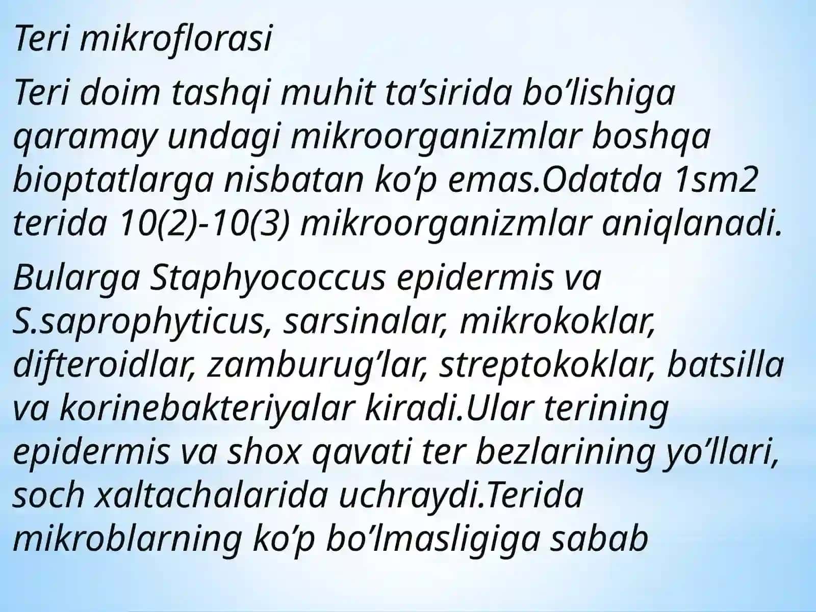 Odam normal mikroflorasi 4