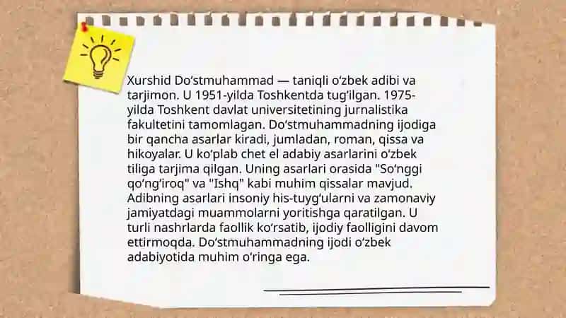 Xurshid Doʻstmuhammad “ Shabada” hikoyasi 4