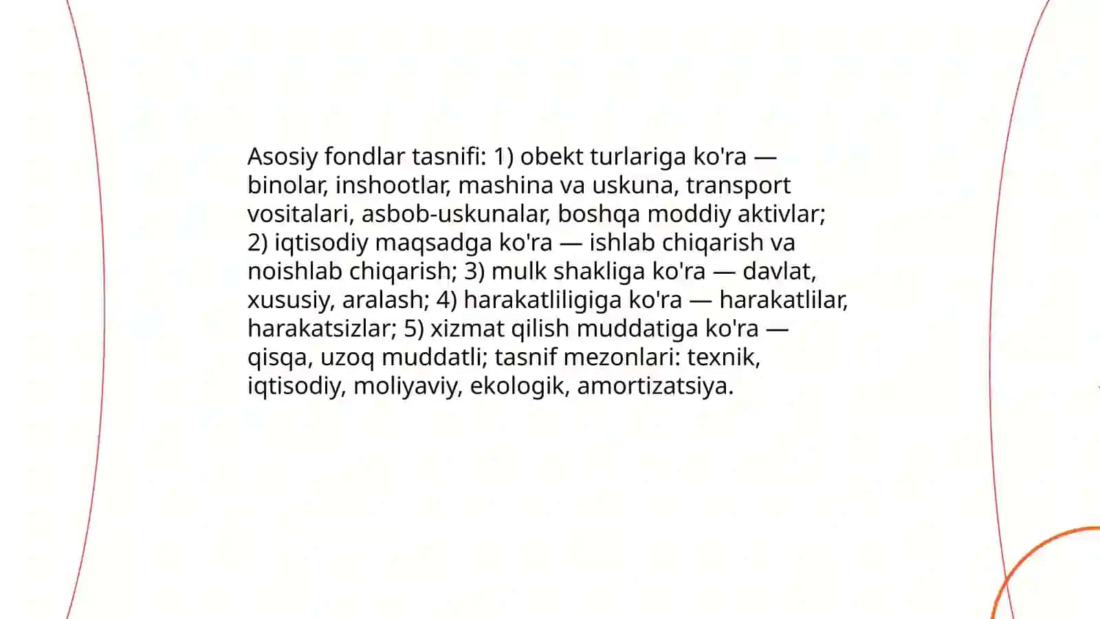 Asosiy fondlar statistikasi 4