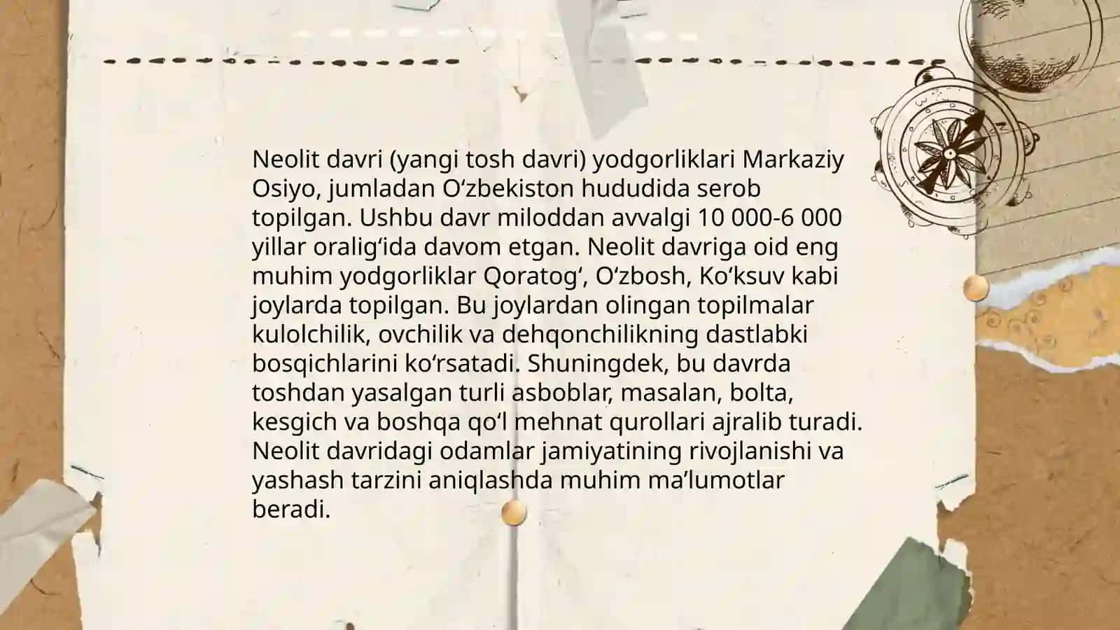 Tosh asri arxeologiyasi 4