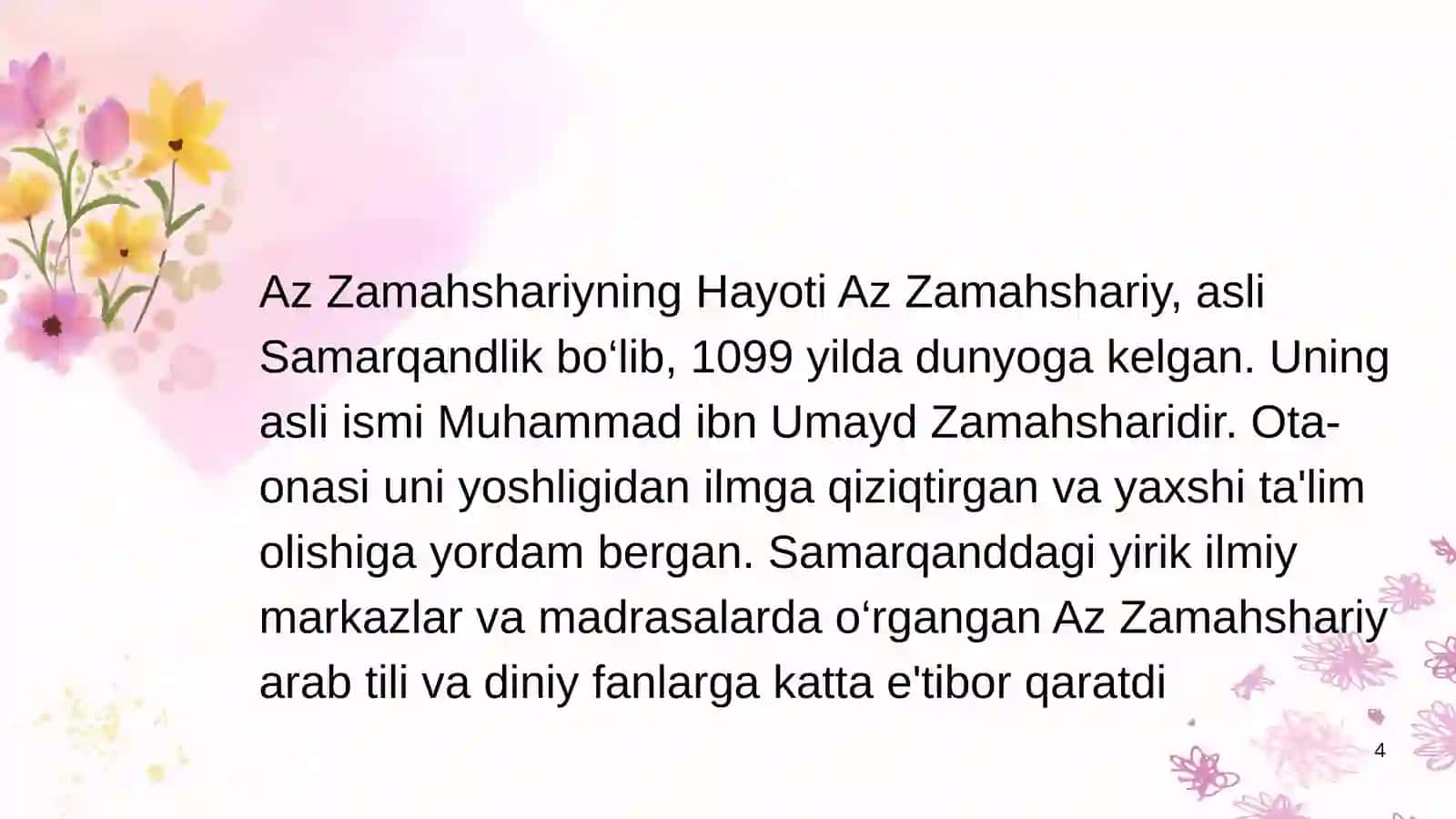 Mahmud az-Zamahshariyning hayoti va ijodi 4