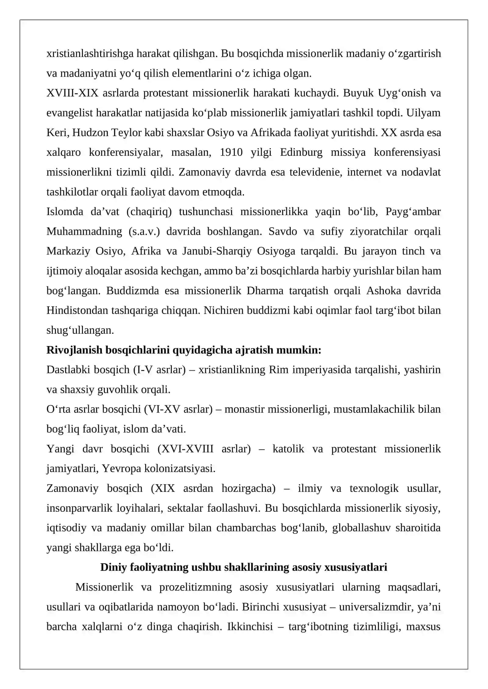 Missionerlik va prozelitizmning siyosiy-ijtimoiy xavfi 4