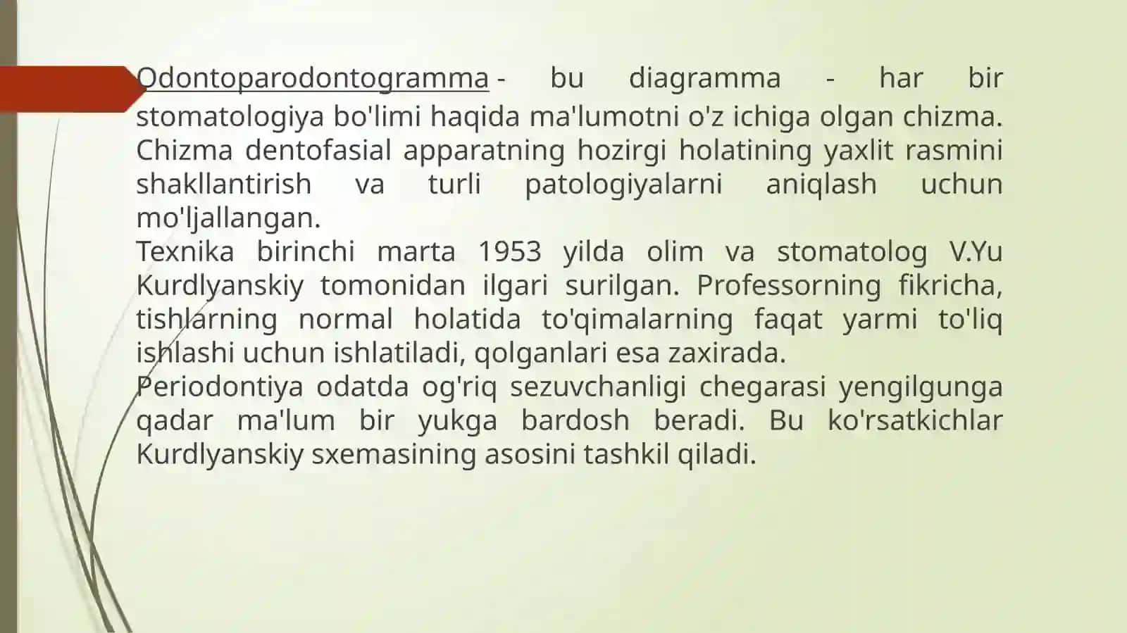 Ortopedik stomatologiya fanidan MUSTAQIL ISH 4