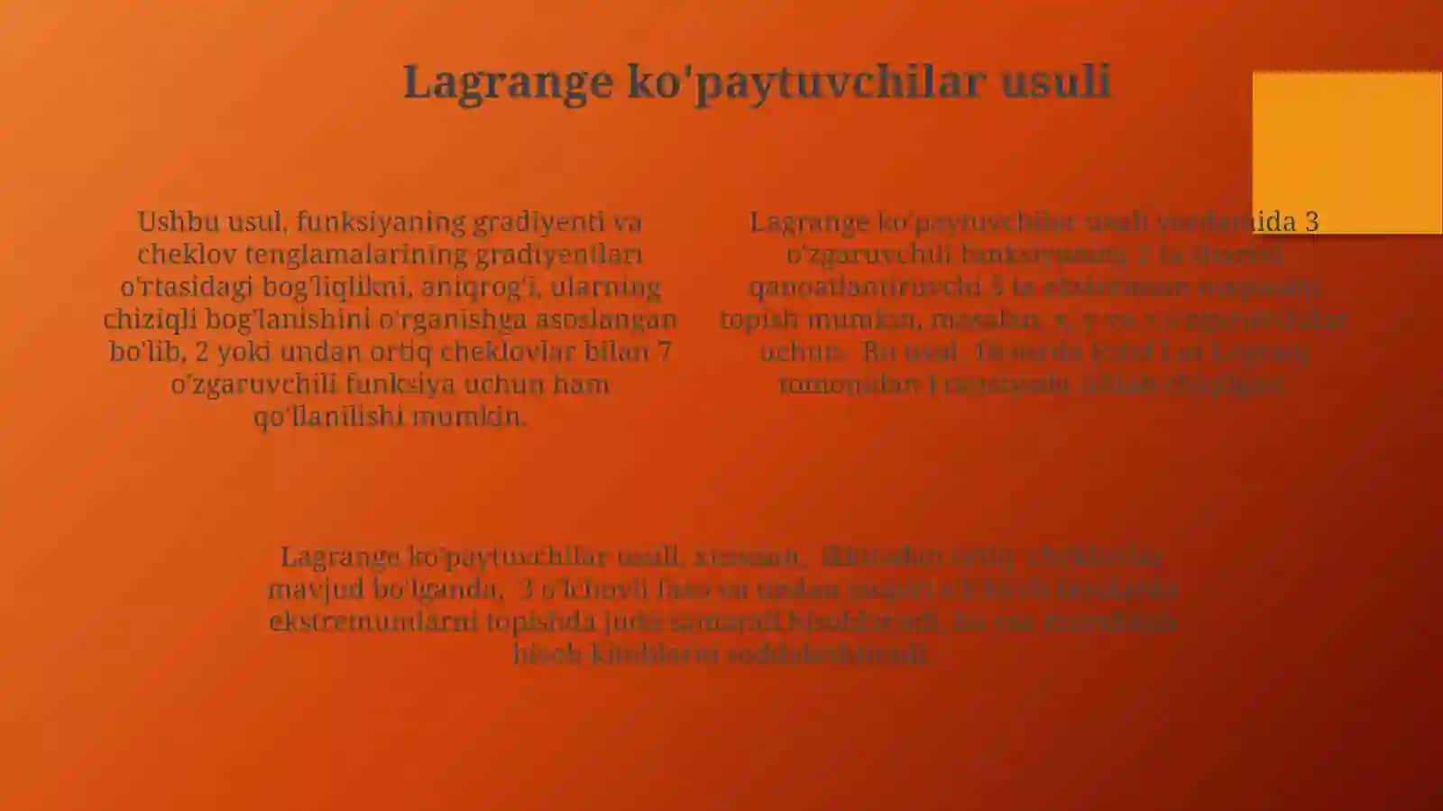 Ekstremumning zaruriy va yetarli shartlari 4