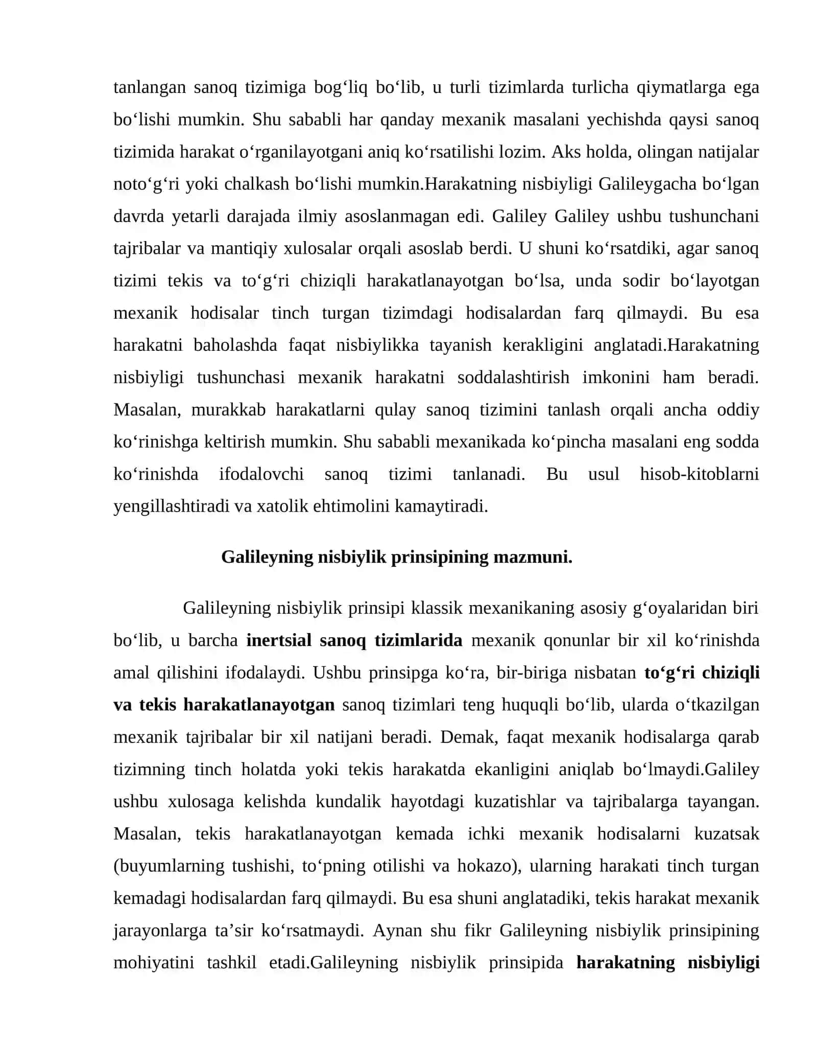 Galileyning nisbiylik prinsipi 4