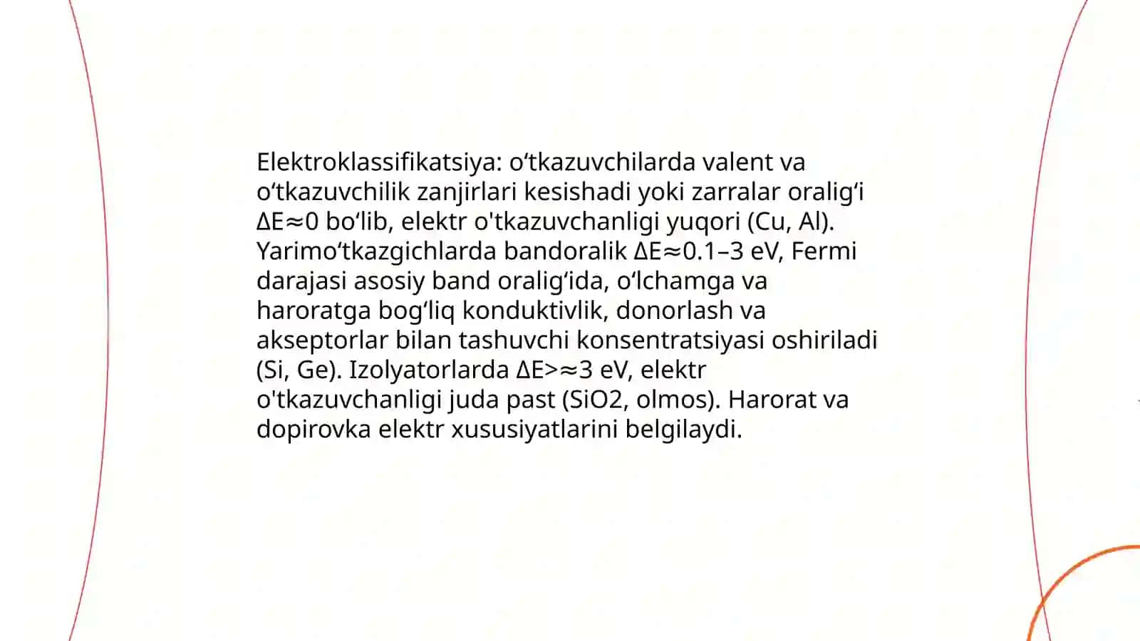 Yarımo'tkazgichlar va dielektriklar 4