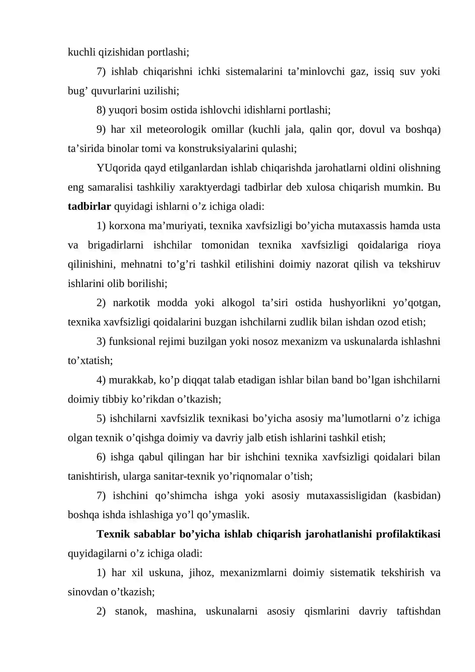 Baxtsiz hodisalarda shikastlanganlarga birinchi yordam ko’rsatish 4