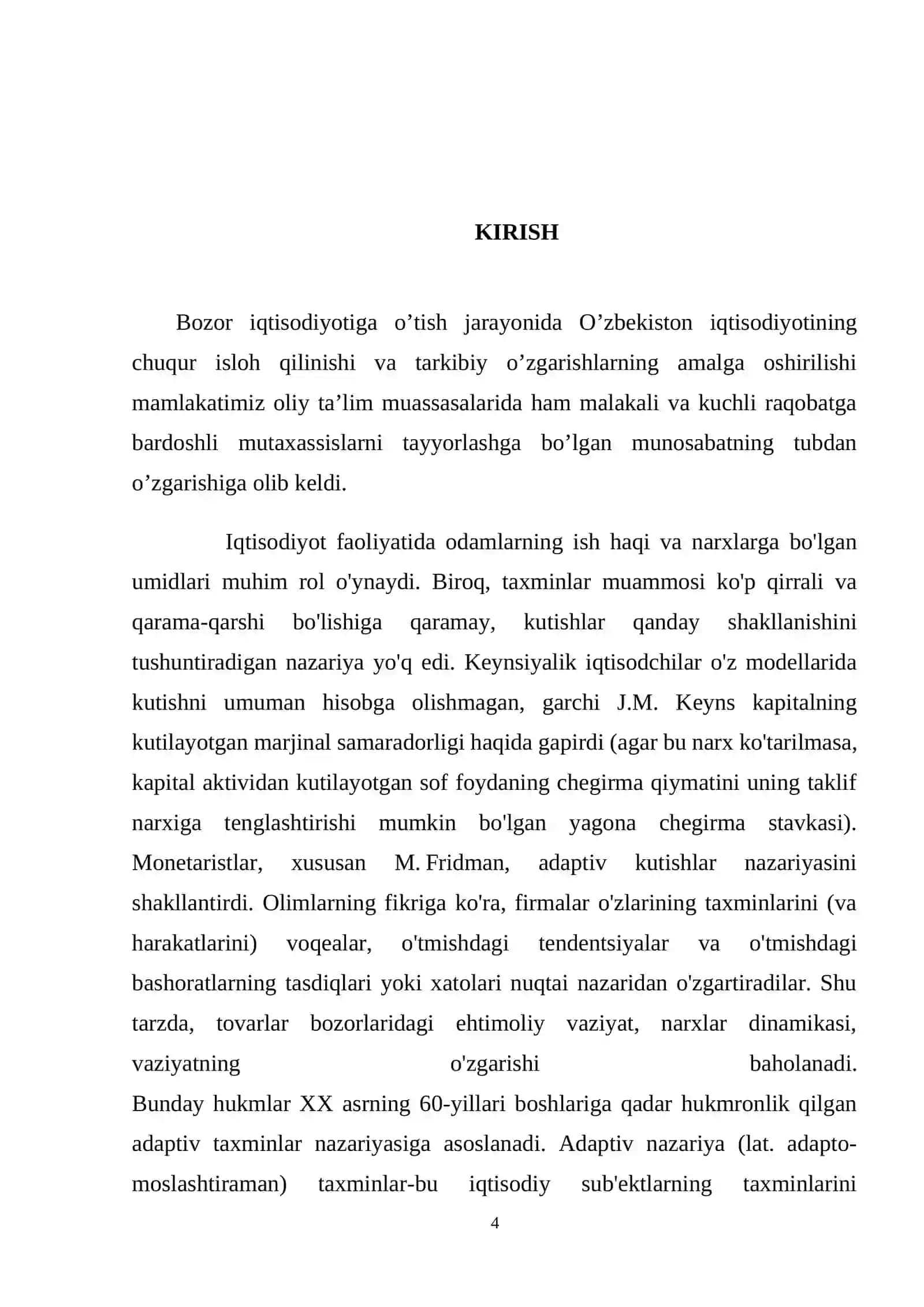Ratsional kutishlar nazariyasi 4
