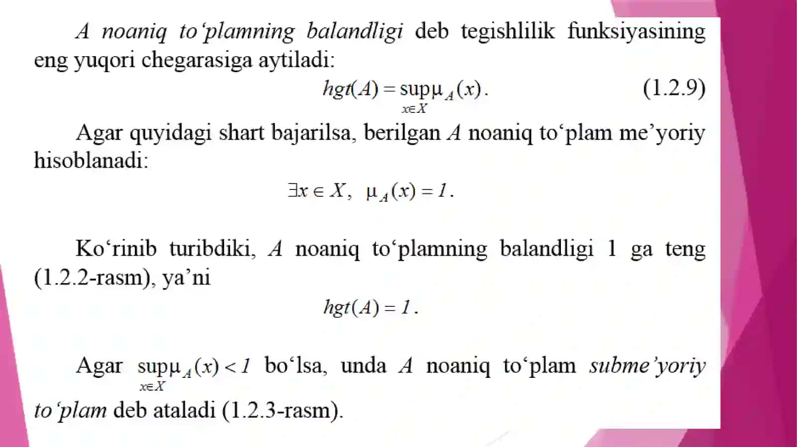 Ishlov berish mantiqiy qonunlari 4
