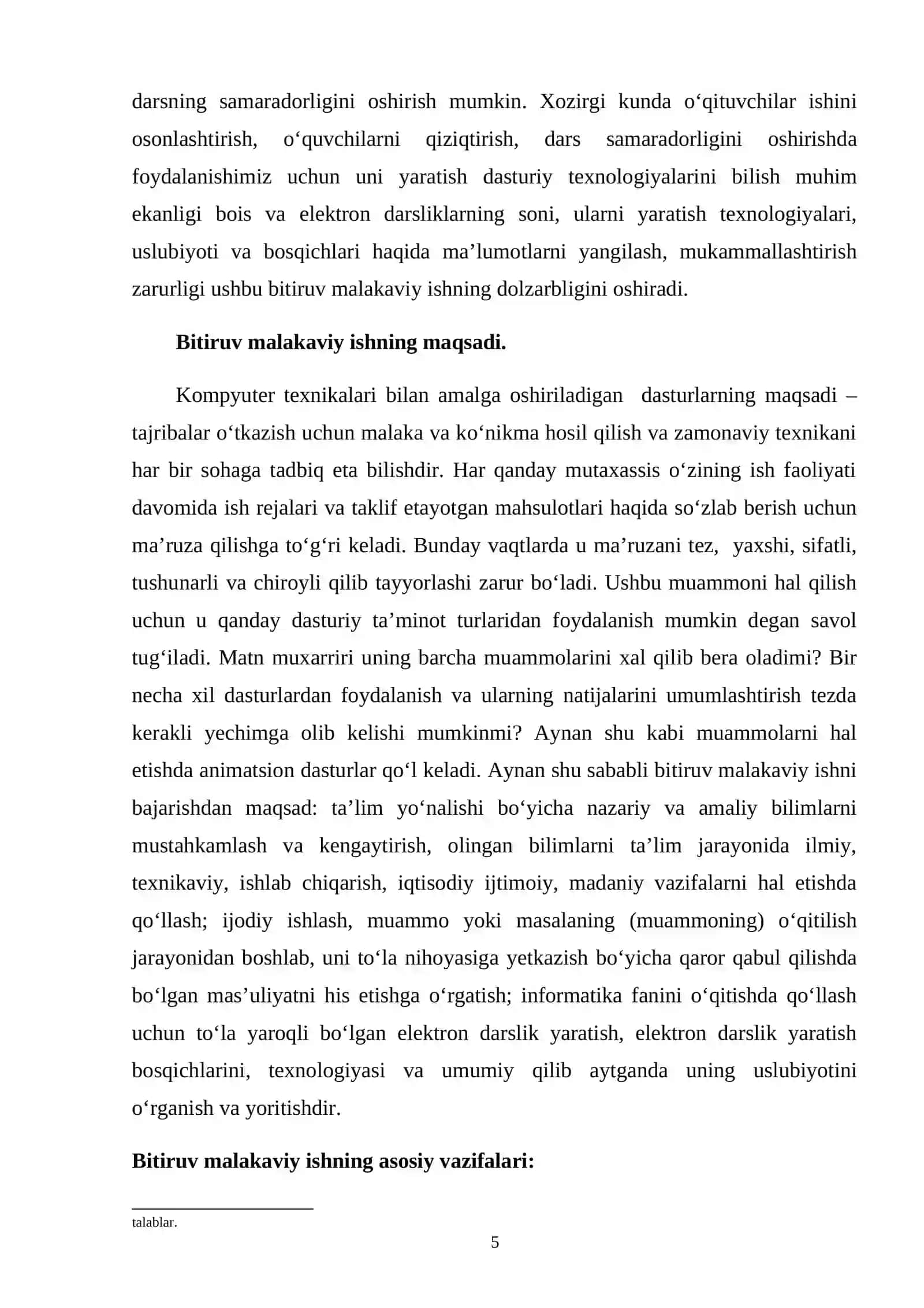 Informatikadan elektron darslik yaratish uslubiyoti 4