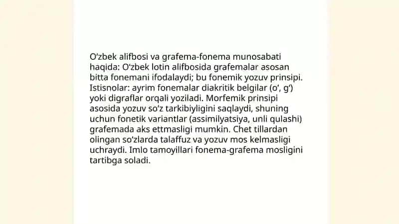 Imlo tamoyillari.Oʻzbek adabiy til me'yorlari 4